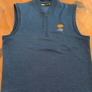 Navy Zip-Up golf Vest with Kiawah logo